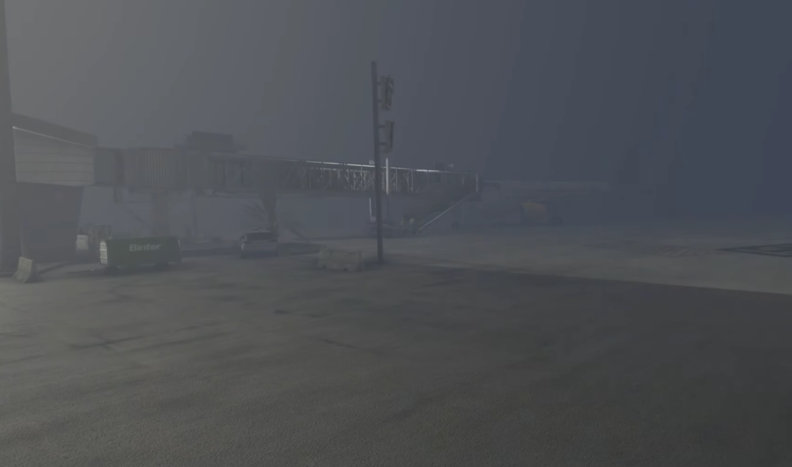 GCXO runway environment showing approach conditions and terrain context